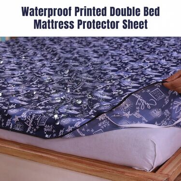 Water Proof Printed Double Bed Mattress Protector Sheet (DMP10)