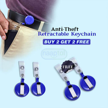 Anti Theft Retractable Keychain - Buy 2 Get 2 Free