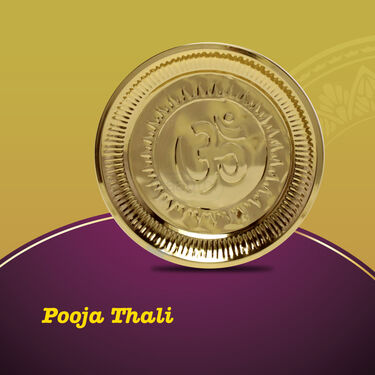 8 Pcs Brass Pooja Thali Set (8BPT1)