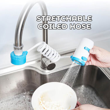 Flexible Sprayer Tap With Soap Dispenser
