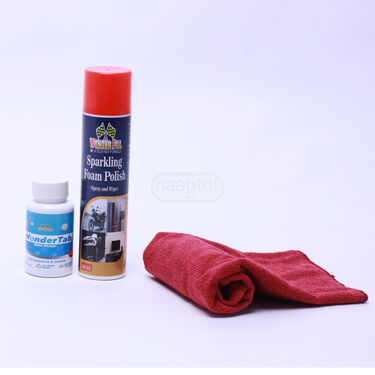 Car Foam Polish Spray + Cleaning Tablets + Free Anti Scratch Cleaning Cloth