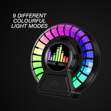 Car Dashboard Perfume With Music Rhythm Light