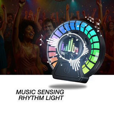 Car Dashboard Perfume With Music Rhythm Light