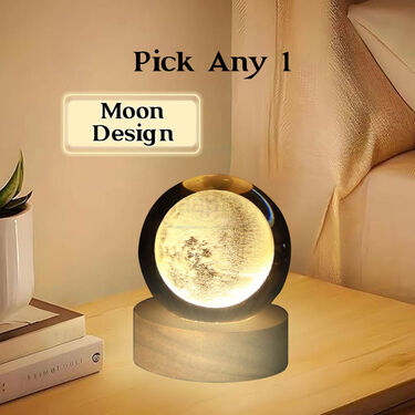 Engraved Crystal Ball LED Night Lamp - Pick Any 1 (CBL)
