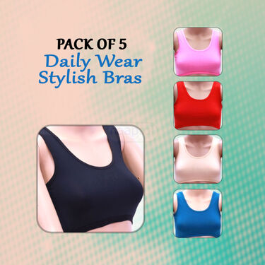 Pack of 5 Daily Wear Stylish Air Bras (5PBR)
