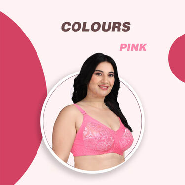 Pack Of 3 Full Coverage Daily Wear Bust Support Net Bra - Plus Size Only (3FCB2)
