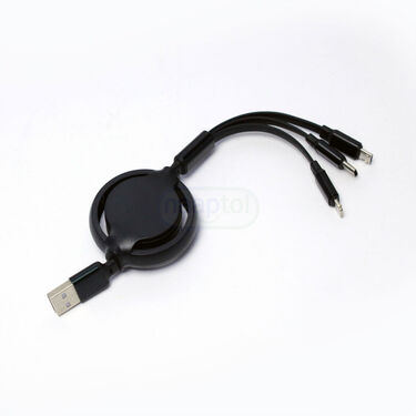 3 in 1 Multi Retractable Charging Cable (CDC10)