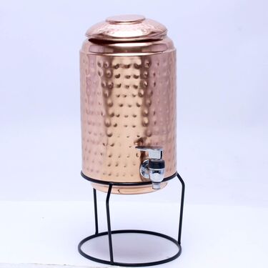5 Ltr Copper Water Dispenser With Stand (1CD4)