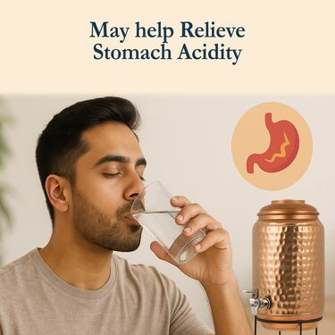 5 Ltr Copper Water Dispenser With Stand (1CD4)