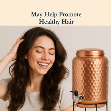 5 Ltr Copper Water Dispenser With Stand (1CD4)