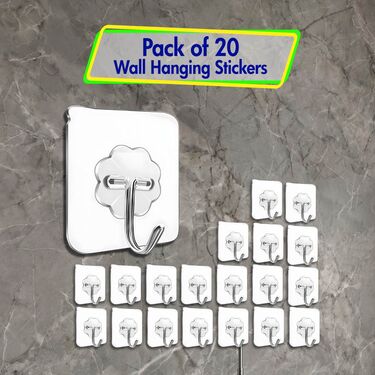 Pack of 20 Wall Hanger Stickers (20HS)