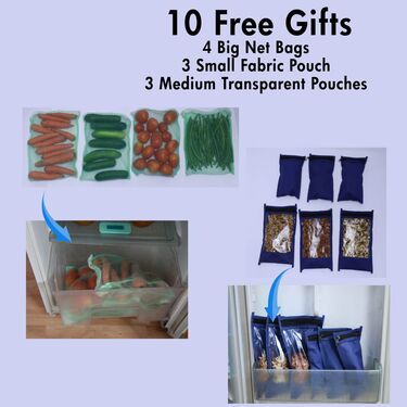 5 Pcs Fridge Cover Set With 10 Free Gifts (5FC6)