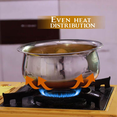 5 Pcs Copper Base Cook & Serve Handi Set (5CCH1)