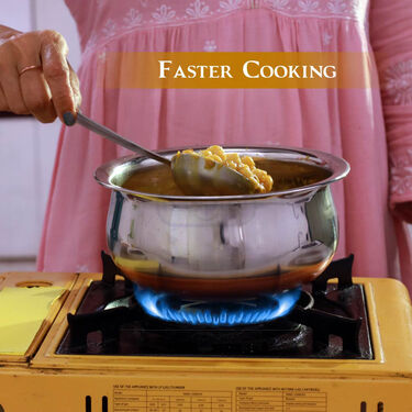 5 Pcs Copper Base Cook & Serve Handi Set (5CCH1)