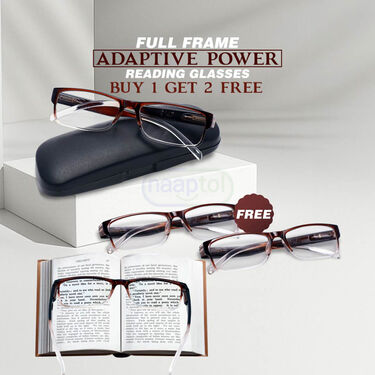 Full Frame Adaptive Power Reading Glasses Buy 1 Get 2 Free (3ORG4)
