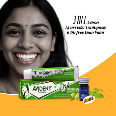 3 in 1 Action Ayurvedic Tooth Paste With Free Gum Paint (ORC2)