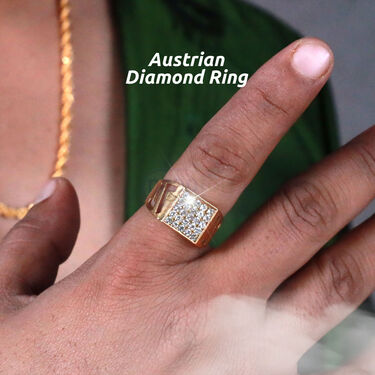 Mens Golden Royal Watch + 2 Chain + Bracelet + Ring (MGW2CBR16)