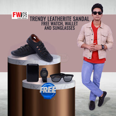 Pick Any One Trendy Sandal With Free Watch Wallet And Sunglasses (SDC18)