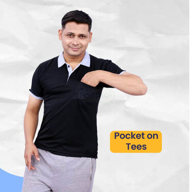 Pack of 5 Collar T-Shirts With Pocket (5PT23)