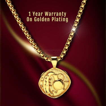 Golden Zodiac Sign Pendant With Chain (ZPC1)