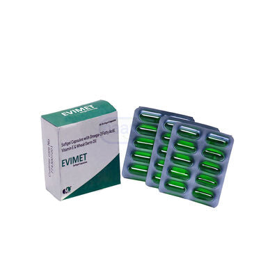 Pack of 30 - Omega 3 + Vitamin E Capsules? Promotes Heart & Energy Support (NUTRA13)