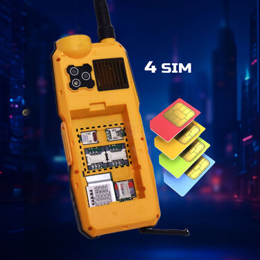 4 SIM Big Battery Big Mobile With Inbuilt Powerbank Torch And Emergency Light Gamma Mobile (PMH8)