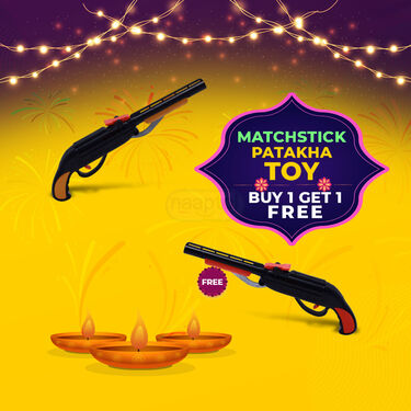 Matchstick Toy Pataka For Diwali - Buy 1 Get 1 FREE (MG9)