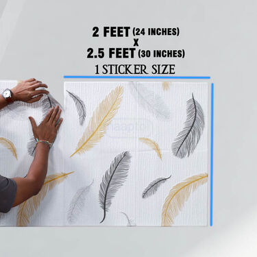 Pick Any 1 - 3D Foam Wall Sticker Buy 1 Get 1 Free (3DWS7)