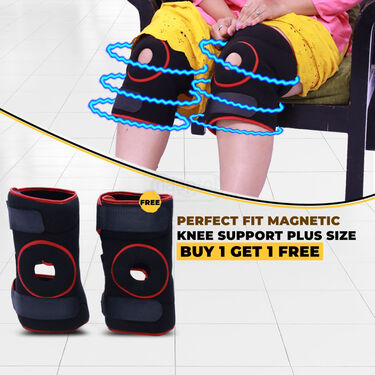 Perfect Fit Magnetic Knee Support Plus Size Buy 1 Get 1 Free (PFS2)