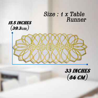 Pack of 6 Fancy Table Mats With 1 Table Runner (RPM2)