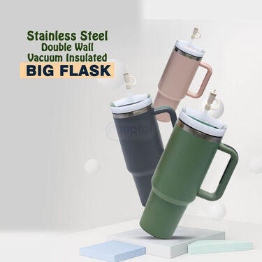 Stainless Steel Double Wall Vacuum Insulated Big Flask (1SFT1)