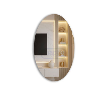 Oval Shape Mirror Wall Sticker (MWS3)