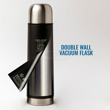 24 Hours Hot Or Cold Insulated Flask + 2 Steel Insulated Cup (1F2C5)