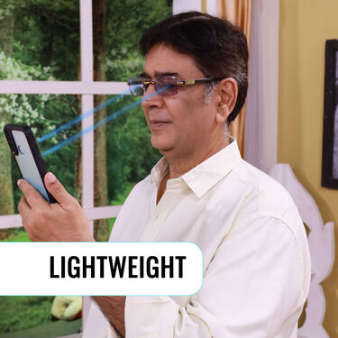 Rimless Bifocal Colored Adaptive Power Reading Glasses B1 G2 Free (3BCORG4)