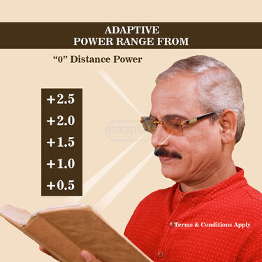 Rimless Bifocal Colored Adaptive Power Reading Glasses B1 G2 Free (3BCORG5)