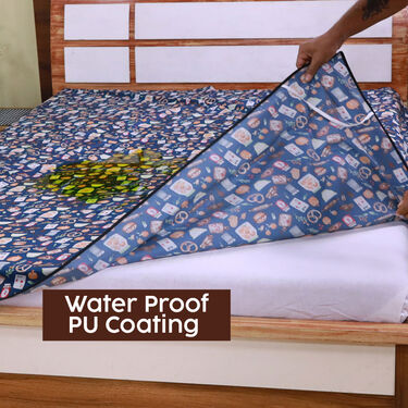 Waterproof Printed Double Bed Mattress Protector Sheet (DMP11)