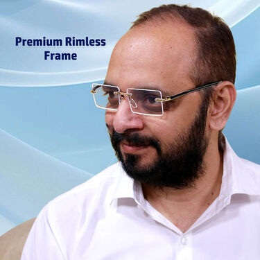 Rimless Adaptive Power Reading Glasses Buy 1 Get 1 Free (2ORG2)