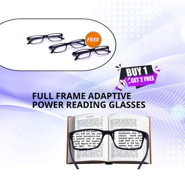 Full Frame Adaptive Power Reading Glasses Buy 1 Get 2 Free (3ORG5)
