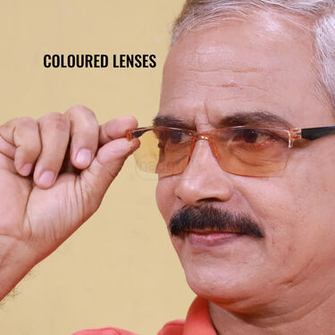Rimless Adaptive Power Coloured Reading Glasses Buy 1 Get 2 Free (3CORG3)
