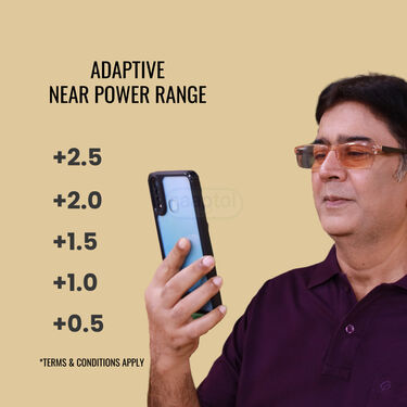 Rimless Adaptive Power Coloured Reading Glasses Buy 1 Get 2 Free (3CORG3)