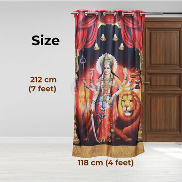 3d Printed Durga Maa Curtain (CU10)