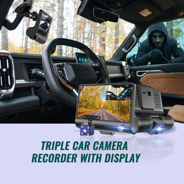 Dual Car Camera Recorder With Display (CCTV26)