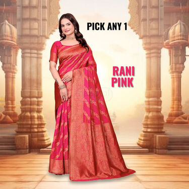Royal Banarasi Inspired Elegant Sarees - Pick Any 1 (RBIS2)