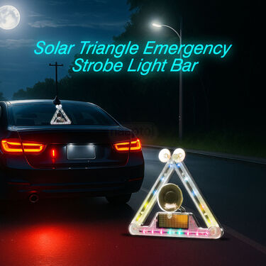 Solar Powered Wireless Foldable Road Safety Signal For Car (CTSL)
