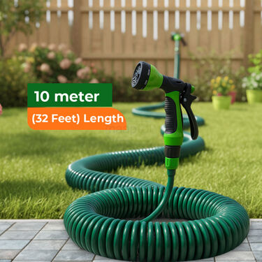 Coiled Hose With Spray Gun 10m (HP5)
