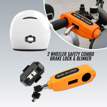 2 Wheeler Safety Combo of Brake Lock & Blinker (BBL2)