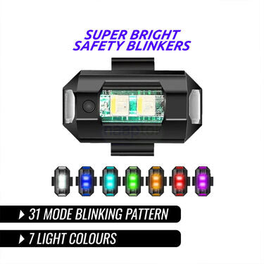 2 Wheeler Safety Combo of Brake Lock & Blinker (BBL2)