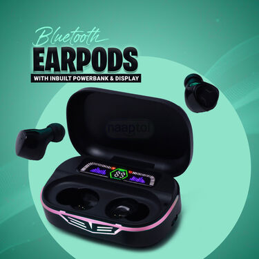 Wireless Earbuds With Charging Case Display Power Bank And Rgb Lights (TWS81)