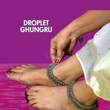 Traditional Oxidized Silver Ghungroo Payal (DP5)