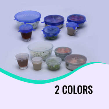 Buy 6 Get 6 Silicone Reusable Flexible Covers (6FSC)